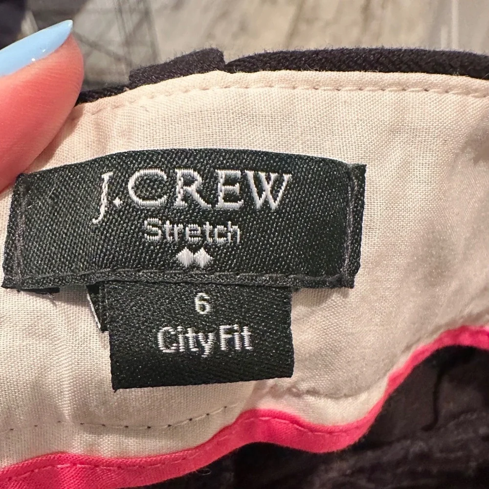 J.Crew Women's Black City Fit Winnie Pants Size 6 Office Business Casual Work - Picture 3 of 6